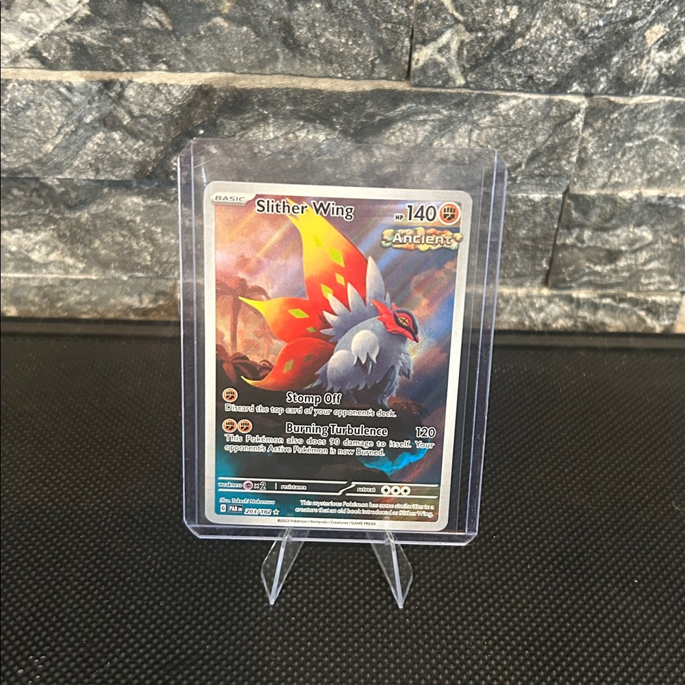 Pokemon Slither Wing‎ 203/182 IR Holo from the Paradox Rift set M/NM